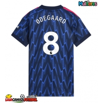 Camisa de Futebol Arsenal Martin Odegaard #8 Equipamento Secundário Mulheres 2025-26 Manga Curta